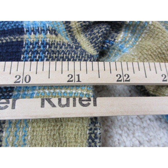 Lost Enterprises Shirt Mens Large Brown Blue Plaid Cotton Casual Button Up - Picture 10 of 14